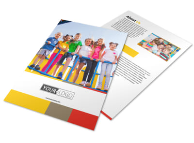 Preschool & Day Care Services Flyer Template preview