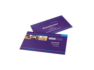 Infant Care & Babysitting Business Card Template preview