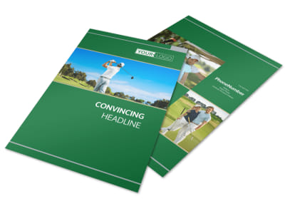 Perfect Swing Golf Tournament Flyer Template preview