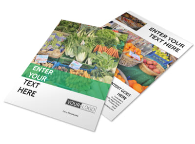 Local Produce Market Flyer Template preview