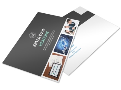 Financial Planner Postcard Template preview