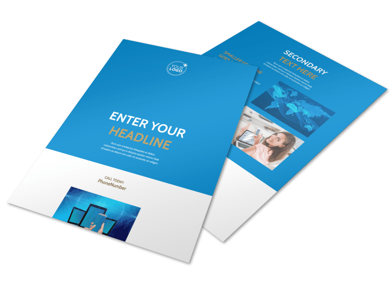 Internet & Cable Provider Flyer Template