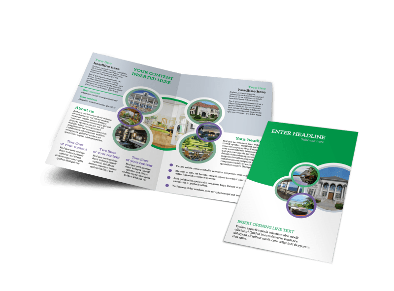 Luxury Real Estate Brochure Template Preview 1