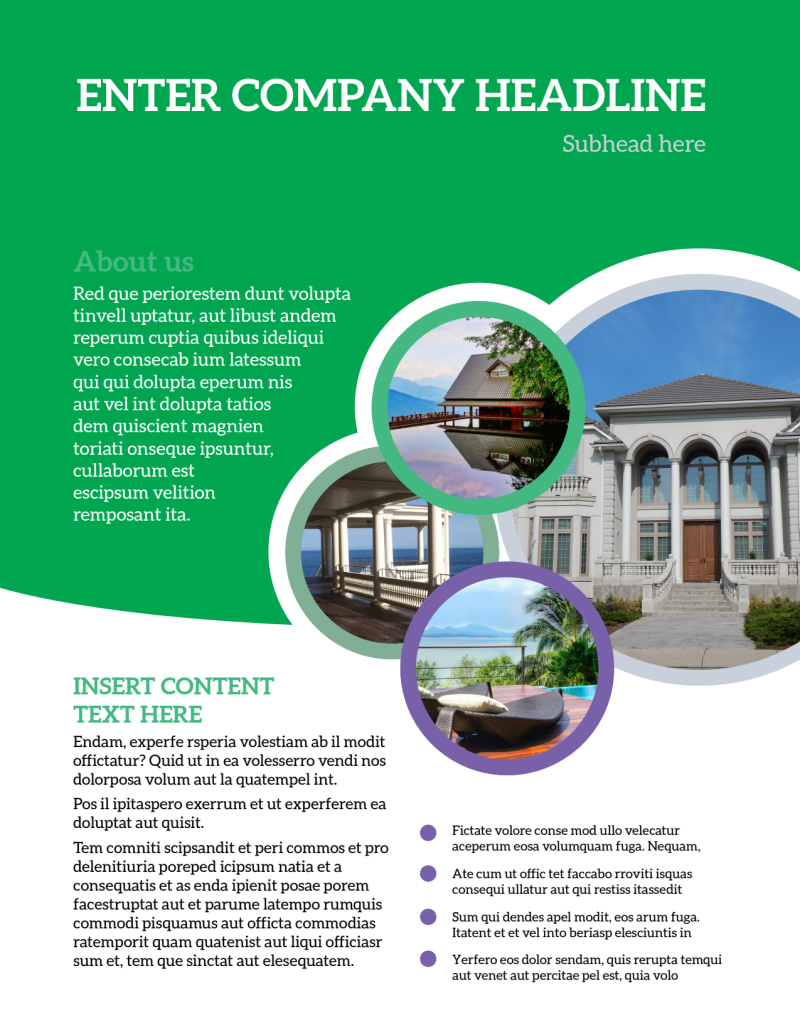 luxury real estate flyer template real estate flyer template