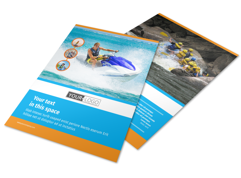 Water Sport Rentals Flyer Template