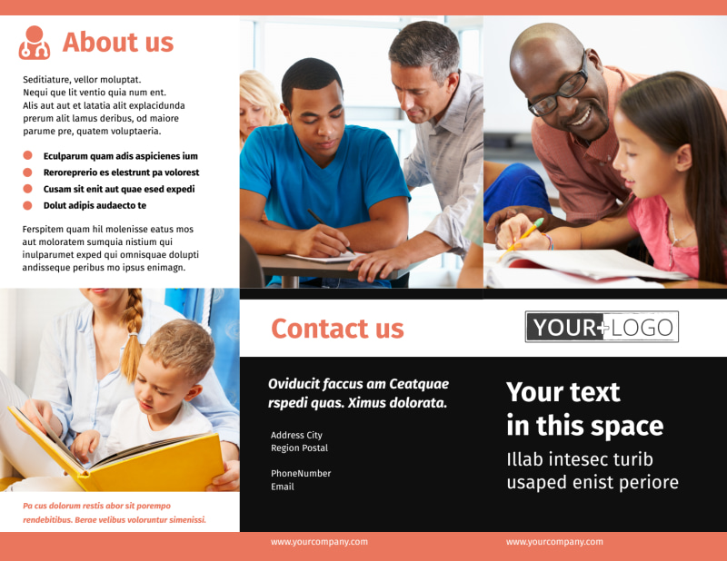 Learning Center & Tutoring Tri-Fold Brochure Template