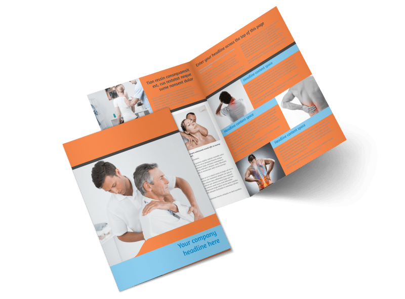 Chiropractic Clinic Brochure Template Preview 1