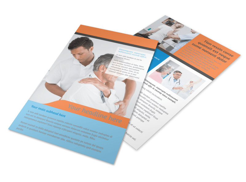 chiropractic clinic flyer template mycreativeshop