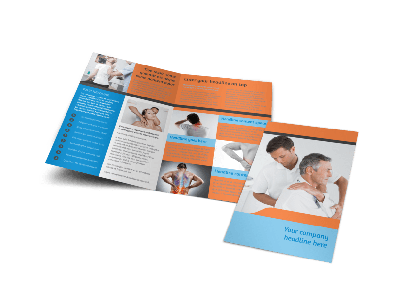 Chiropractic Clinic Brochure Template Preview 1