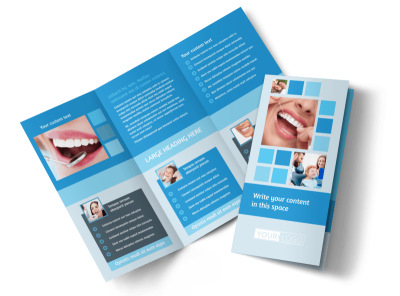 Dental Care Tri-Fold Brochure Template preview