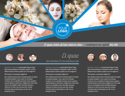 Skin Care Tri-Fold Brochure Template