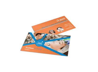 Skin Care Business Card Template