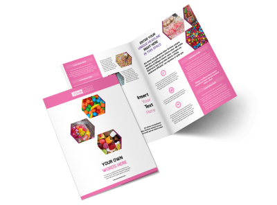 Candy Shop Bi-Fold Brochure Template 2