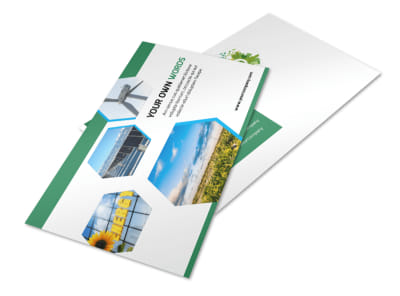 Green Energy Technology Postcard Template 2 preview