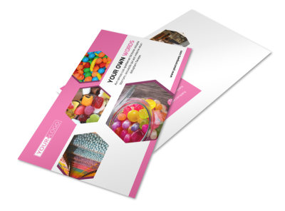 Candy Shop Postcard Template 2 preview