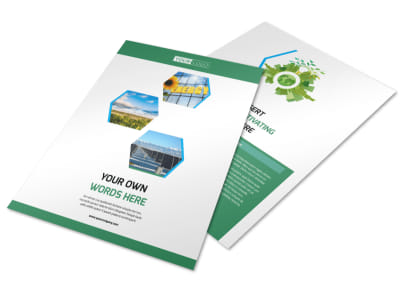Green Energy Technology Flyer Template preview