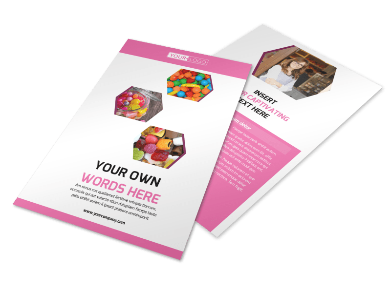 Candy Shop Flyer Template 3