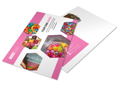 Candy Shop Postcard Template preview