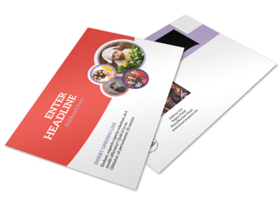 Costume Rental Postcard Template preview