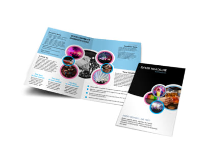 Club Party Bi-Fold Brochure Template preview