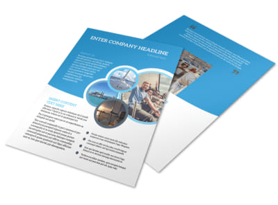 Yacht Tour Flyer Template preview