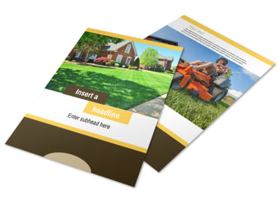 Lawn Maintenance Service Flyer Template preview