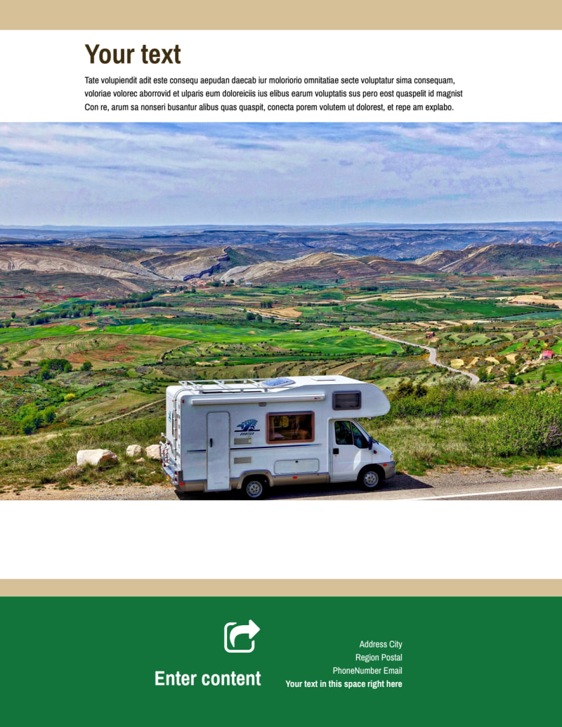 RV Sales Flyer Template