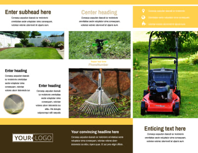 Lawn Care Brochure Template Preview 2