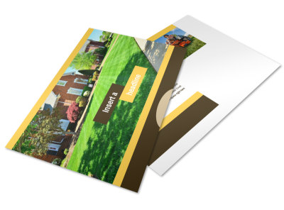 Lawn Maintenance Service Postcard Template preview