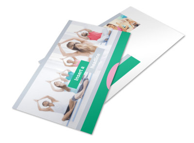 Hot Yoga Class Postcard Template preview