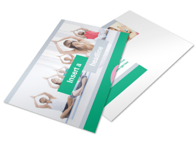 Hot Yoga Class Postcard Template 2 preview