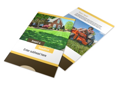 Lawn Maintenance Service Flyer Template 3