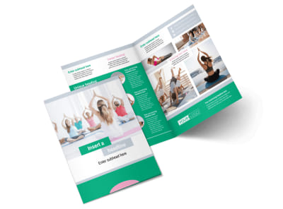 Hot Yoga Class Bi-Fold Brochure Template 2 preview
