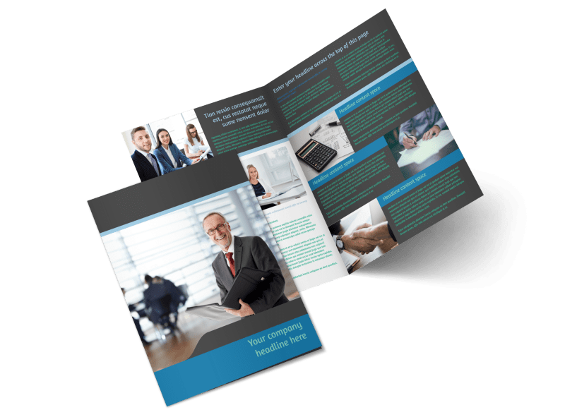 Bookkeeping Brochure Template Preview 1