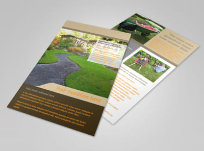 landscape design flyer template mycreativeshop
