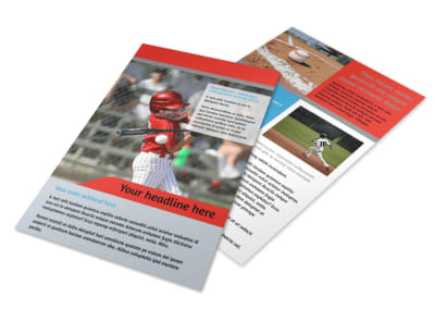 Top Swing Baseball Camp Flyer Template 3 preview