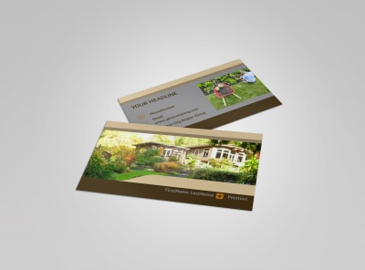 Landscape Design Business Card Template preview