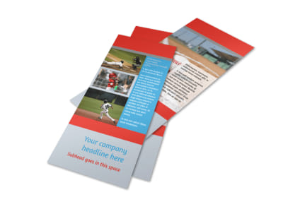 Top Swing Baseball Camp Flyer Template 2 preview