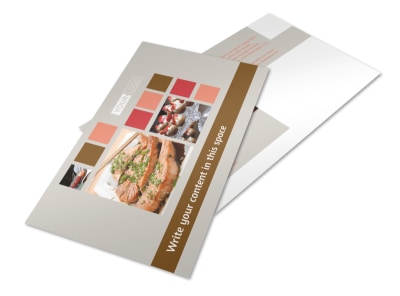 Corporate Event Planner & Caterer Postcard Template preview