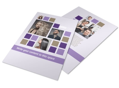 Creative Hair Salon Flyer Template preview