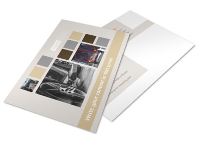 Car Wash Postcard Template 2 preview