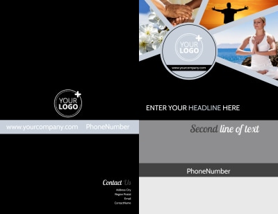 Psychology & Mental Health Center Brochure Template Preview 1