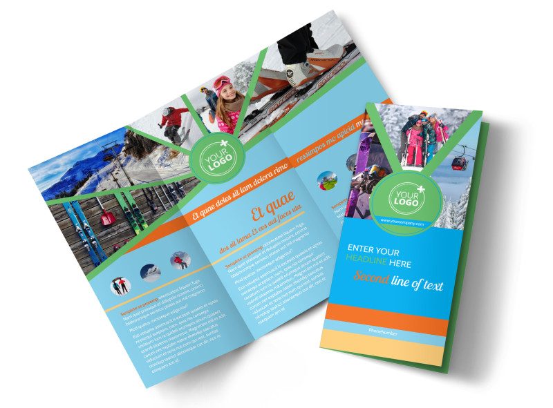 Ski Equipment Brochure Template