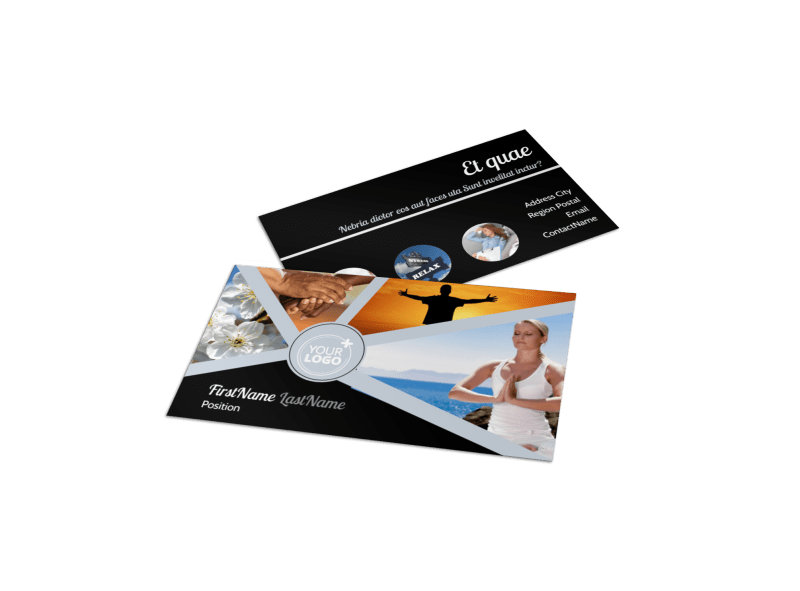 Psychology & Mental Health Center Business Card Template
