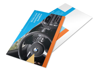 Driving School Postcard Template 2 preview