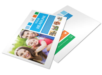 Family Photography Postcard Template preview