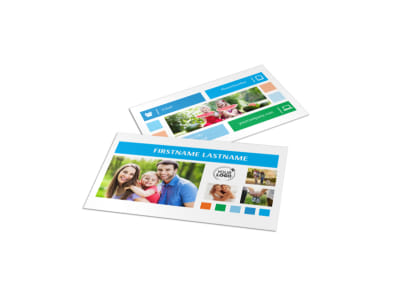 Family Photography Business Card Template preview