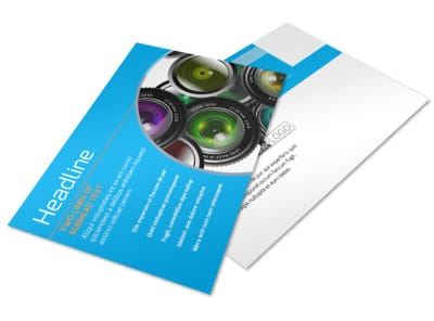 Photography Product & Service Rates Postcard Template 2 preview