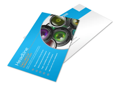 Photography Product & Service Rates Postcard Template preview