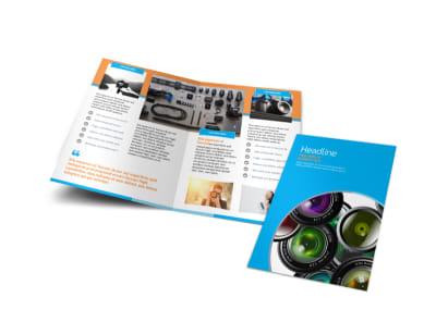 Photography Product & Service Rates Bi-Fold Brochure Template preview